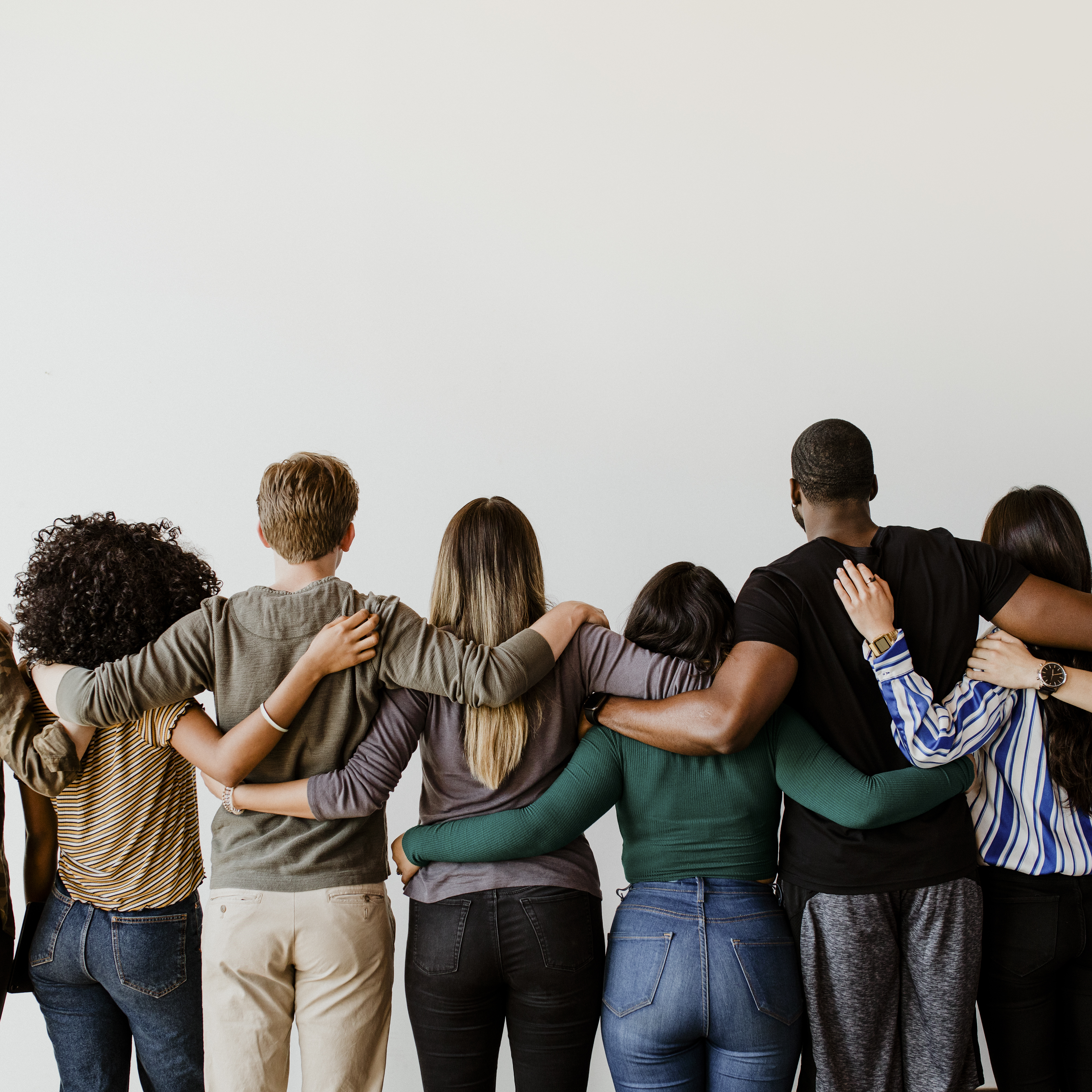People hugging each other
